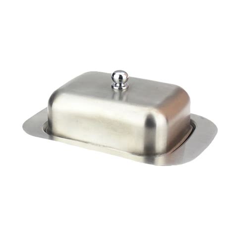 butter box steel|stainless steel butter box.